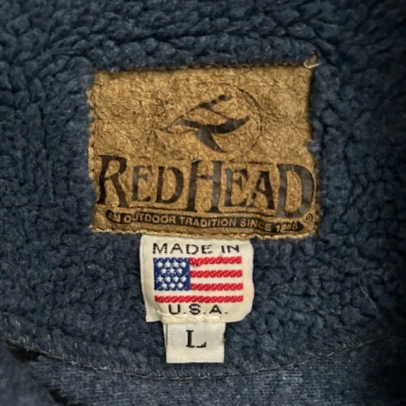 Vtg RARE Red Head Western “Wild Horses” Comfy Full Zip Jacket Sz L - Picture 6 of 7